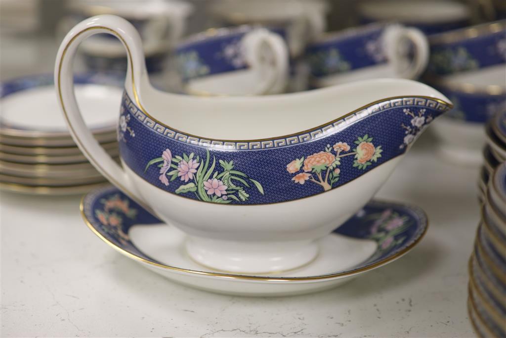 A Wedgwood bone china Blue Siam dinner and tea service